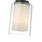 Z-Lite Willow 1 Light Mini Pendant, Matte Black, Inner White & Outer Clear 426MP-MB - alternate 5